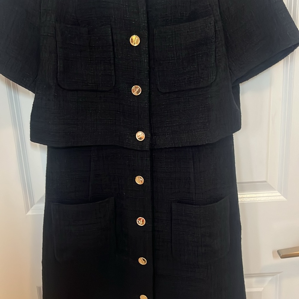 Sandro short tweed dress size 36 NWT - Picture 3 of 9